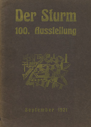 Lot 3628, Auction  102, Sturm, Der, September 1921. Hundertste Ausstellung. Zehn Jahre Sturm Gesamtschau