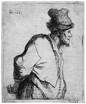 Lot 5252, Auction  102, Rembrandt Harmensz. van Rijn, Bauer mit den Händen auf dem Rücken
