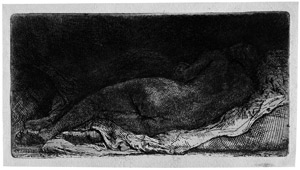 Lot 5260, Auction  102, Rembrandt Harmensz. van Rijn, Liegende nackte Frau