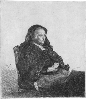 Lot 5263, Auction  102, Rembrandt Harmensz. van Rijn, Rembrandts Mutter mit schwarzem Schleier