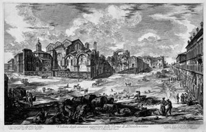 Lot 5437, Auction  102, Piranesi, Giovanni Battista, Veduat degli avanzi superiori dell Terme di Diocleziano