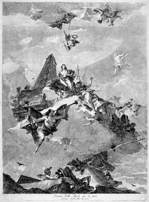 Lot 5475, Auction  102, Tiepolo, Lorenzo Baldissera, Die Glorie der Helden