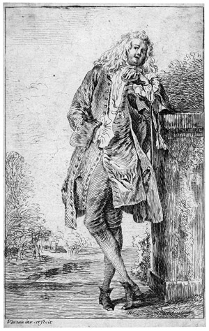 Lot 5483, Auction  102, Watteau, Antoine, L´homme accoudé