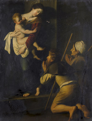 Lot 6009, Auction  102, Caravaggio - nach, Madonna dei Pellegrini
