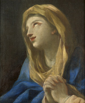 Lot 6050, Auction  102, Italienisch, 18. Jh. . Bildnis einer Madonna im Gebet