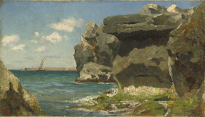 Lot 6137, Auction  102, Berninger, Edmund, Mediterrane Küstenlandschaft mit Felsen