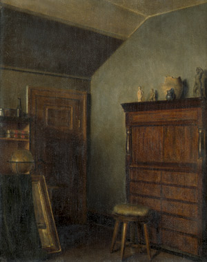Lot 6168, Auction  102, Dänisch, Um 1865. Interieur eines Künstlers