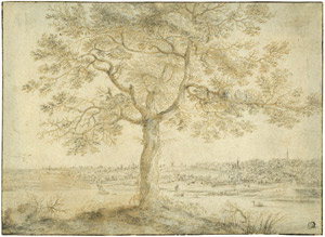 Lot 6277, Auction  102, Neyts, Gillis, Studie eines Baums an einem Flußufer 