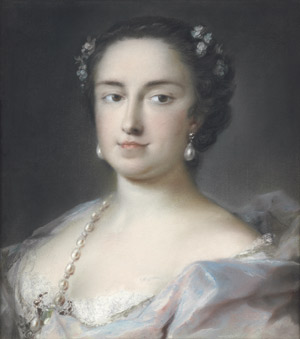 Lot 6314, Auction  102, Carriera, Rosalba, zugeschrieben. Bildnis einer Dame mit Perlenohrringen