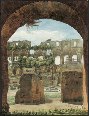 Lot 6388, Auction  102, Amici, Aurelio, Blick in das Kolosseum in Rom