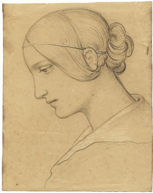 Lot 6420, Auction  102, Ellenrieder, Marie, Bildnis einer jungen Frau mit dünnem Haarband