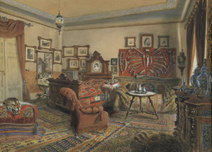 Lot 6443, Auction  102, Goebel, Carl, Orientalisches Kabinett in einem Palais