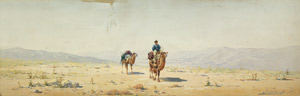 Lot 6538, Auction  102, Zommer, Richard Karlovich, Kamelreiter in der kaukasischen Wüste