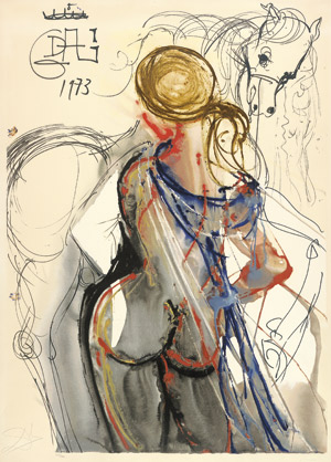 Lot 8142, Auction  102, Dalí, Salvador, Ecuyère et cheval