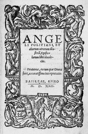 Lot 1096, Auction  103, Politianus, Angelus, Epistolarum libri duodecim