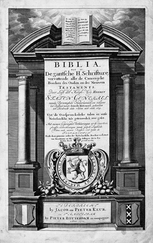 Lot 1133, Auction  103, Biblia neerlandica, Dordrecht und Amsterdam, Keur und Pieter Rotterdam, 1710.