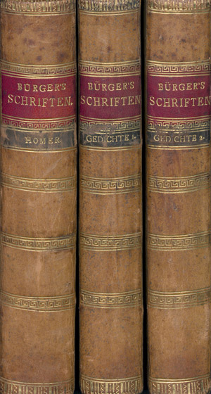 Lot 2045, Auction  103, Bürger, Gottfried August, Gedichte [und:] Homer 