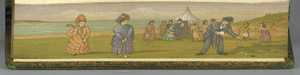 Lot 2079, Auction  103, Fore-edge-painting, Adelsgesellschaft beim Golfspiel