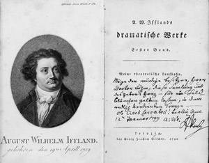 Lot 2170, Auction  103, Iffland, August Wilhelm, Meine theatralische Laufbahn (Dramatische Werke Band I)