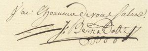 Lot 2760, Auction  103, Bernadotte, Jean Baptiste, Brief 1805
