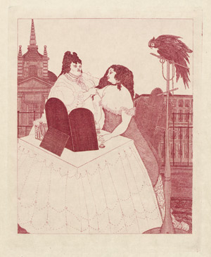 Lot 3036, Auction  103, Beardsley, Aubrey, Mademoiselle de Maupin. Sechs Kupferstiche. Privatdruck um 1920