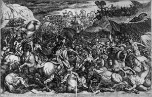 Lot 5245, Auction  103, Tempesta, Antonio, Die Schlacht der Hebräer gegen die Amalekiter