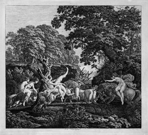 Lot 5339, Auction  103, Kolbe, Carl Wilhelm, Die Hirschjagd