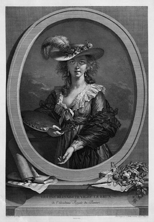 Lot 5350, Auction  103, Müller, Johann Gotthard von, Selbstbildnis Louise Vigée Lebrun