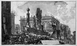 Lot 5363, Auction  103, Piranesi, Giovanni Battista, Veduta del Campidoglio di Fianco