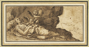 Lot 6233, Auction  103, Italienisch, um 1700. Der Tod der hl. Maria Magdalena