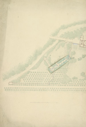 Lot 6343, Auction  103, Busse, Carl Ferdinand, Entwurf für eine Cascade im Park von Sanssouci