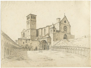 Lot 6356, Auction  103, Busse, Georg Heinrich, Blick auf San Francesco in Assisi