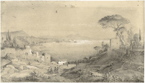 Lot 6456, Auction  103, Preller d. Ä., Friedrich, Blick von Posilippo über den Golf von Neapel