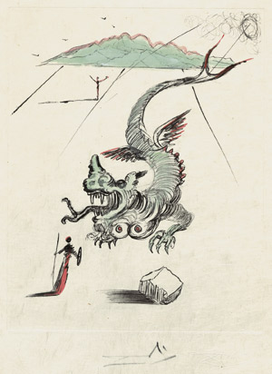 Lot 7056, Auction  103, Dalí, Salvador, Le Dragon
