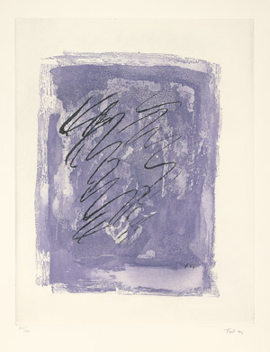 Lot 7098, Auction  103, Fautrier, Jean, Griffure sur fond violet