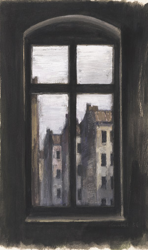 Lot 7227, Auction  103, Knebel, Konrad, Fenster mit Blick auf Häuser in Berlin