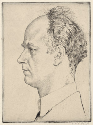 Lot 7373, Auction  103, Orlik, Emil, Porträt des Dirigenten Wilhelm Furtwängler