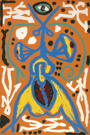 Lot 7384, Auction  103, Penck, A.R., Komposition mit Figur und Auge