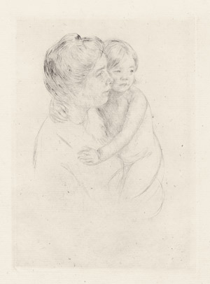 Lot 8036, Auction  103, Cassatt, Mary, Denise holding her child