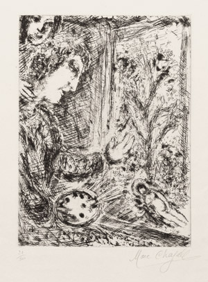 Lot 8046, Auction  103, Chagall, Marc, Autoportrait à la palette