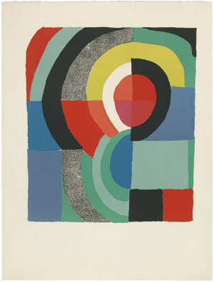 Lot 8061, Auction  103, Delaunay, Sonia, Komposition mit Halbkreisen