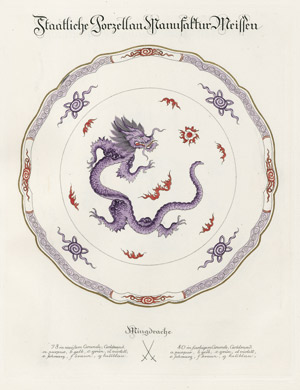 Lot 1155, Auction  104, Meißen Staatliche Porzellan Manufaktur und Porzellan, Indische Muster. Meißen um 1920