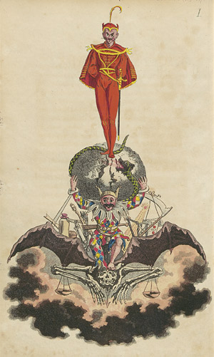 Lot 1521, Auction  104, Mephistopheles und Lyser, Johann Peter - Illustr., Ein politisch-satyrisches Taschenbuch auf das Jahr 1833