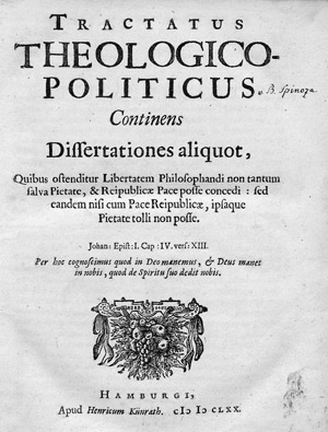 Lot 2162, Auction  104, Spinoza, Baruch de, Tractatus Theologico-Politicus + 2 Beibände