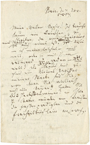 Lot 2572, Auction  104, Jean Paul, Brief 1817 + Beilagen