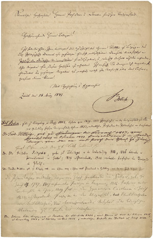 Lot 2666, Auction  104, Bobrik, Eduard, Brief 1842