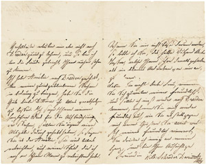 Lot 2912, Auction  104, Schröder-Devrient, Wilhelmine, Brief 1830 an die Schauspielerin Anna Dittmar