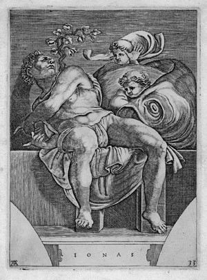 Lot 5114, Auction  104, Ghisi, Adamo, Figuren aus Michelangelos Deckenfresko in der Capella Sistina