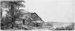 Lot 5228, Auction  104, Rembrandt Harmensz. van Rijn, Landschaft mit der Hütte bei dem großen Baum