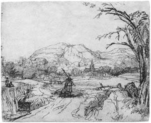 Lot 5229, Auction  104, Rembrandt Harmensz. van Rijn, Die Landschaft mit dem Jäger